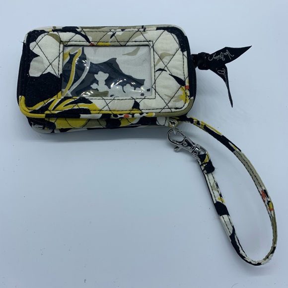 Vera Bradley Handbags - Vera Bradley Black&White floral wristlet ID holder